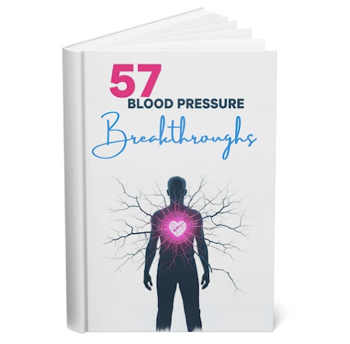 Free Bonus: 57 Blood Pressure Breakthroughs eBook cover
